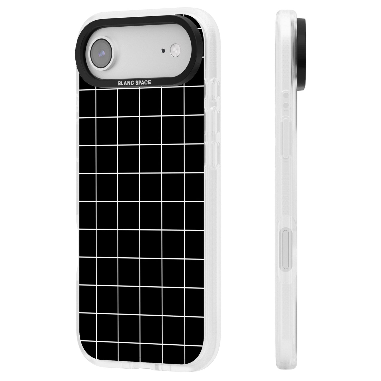 Minimalist Grid Pattern Black