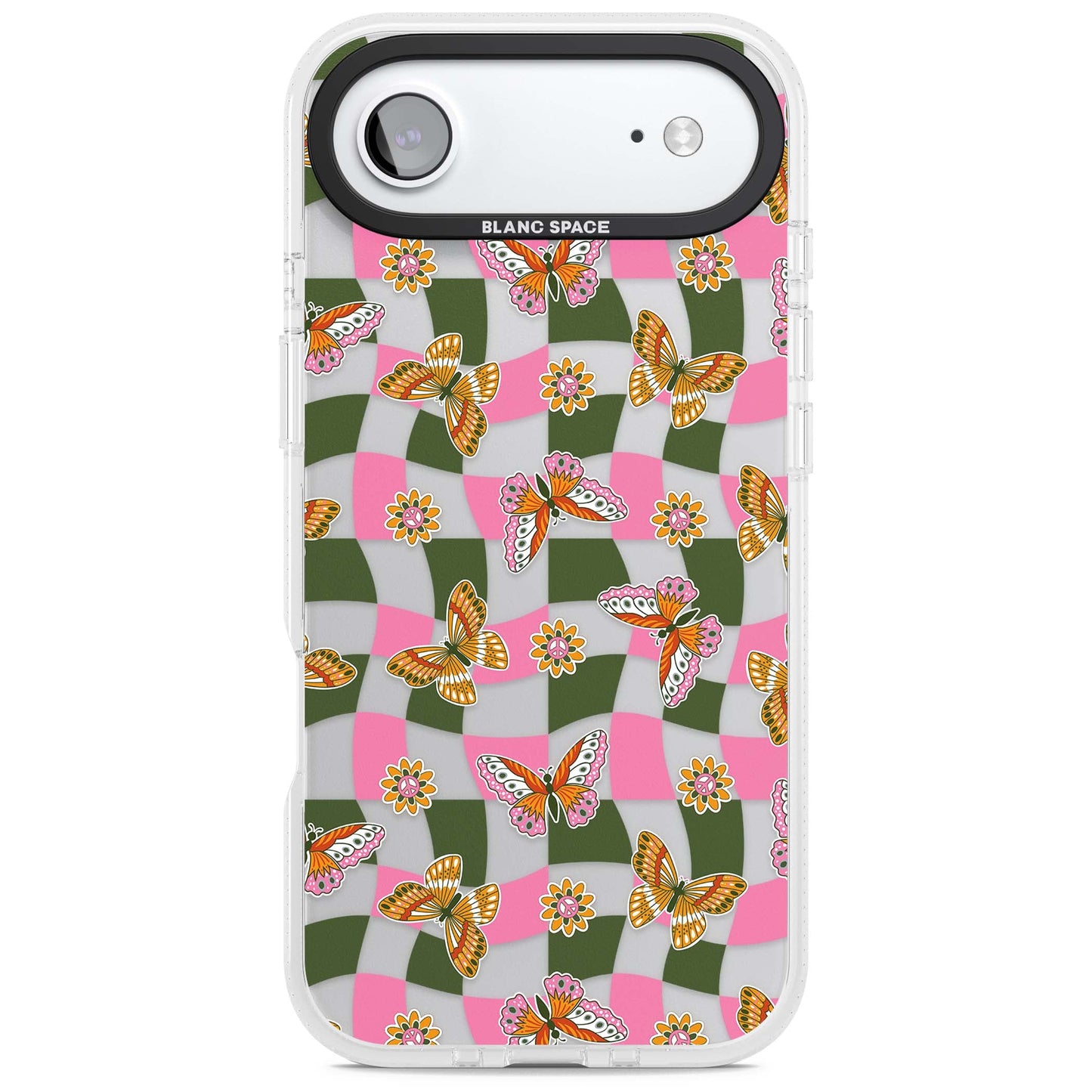 Wavy Butterfly Checked Pattern