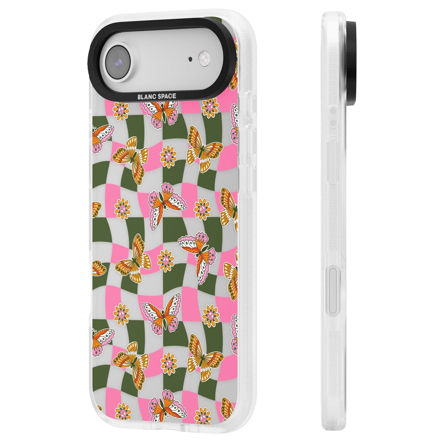 Wavy Butterfly Checked Pattern