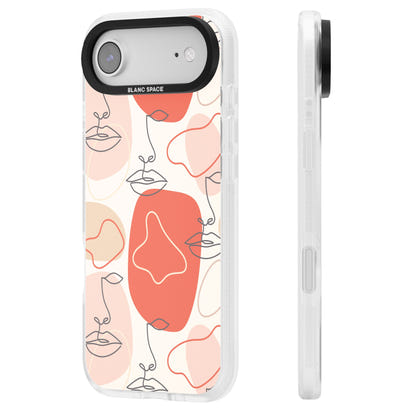 Abstract Face Line Art