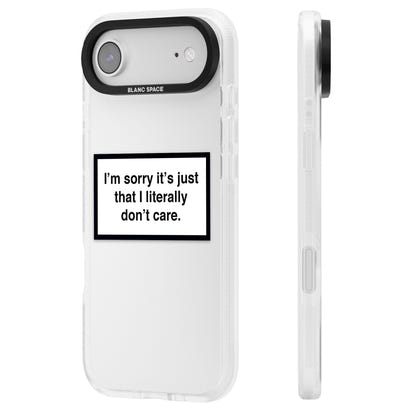 Literally Don'T Care