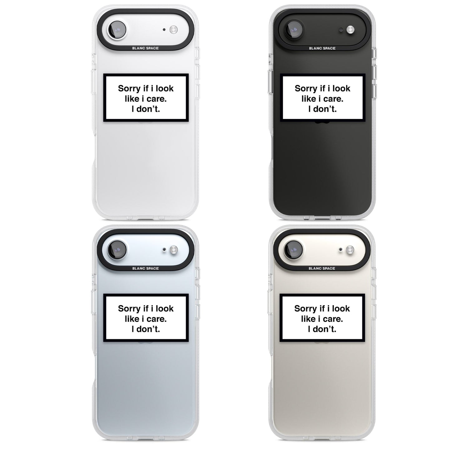 Excusez-moi si j'ai l'air de m'en soucier.