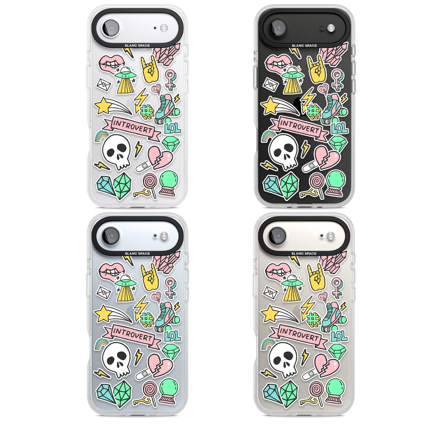 Autocollant introverti