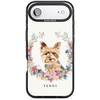 Personalised Yorkshire Terrier Floral Portrait