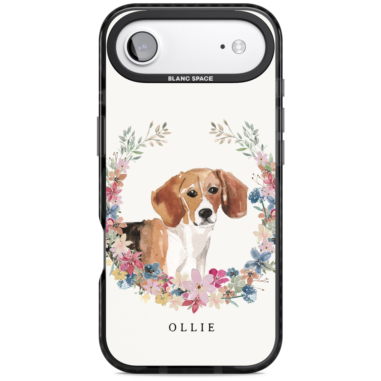 Personalised Beagle Floral Portrait