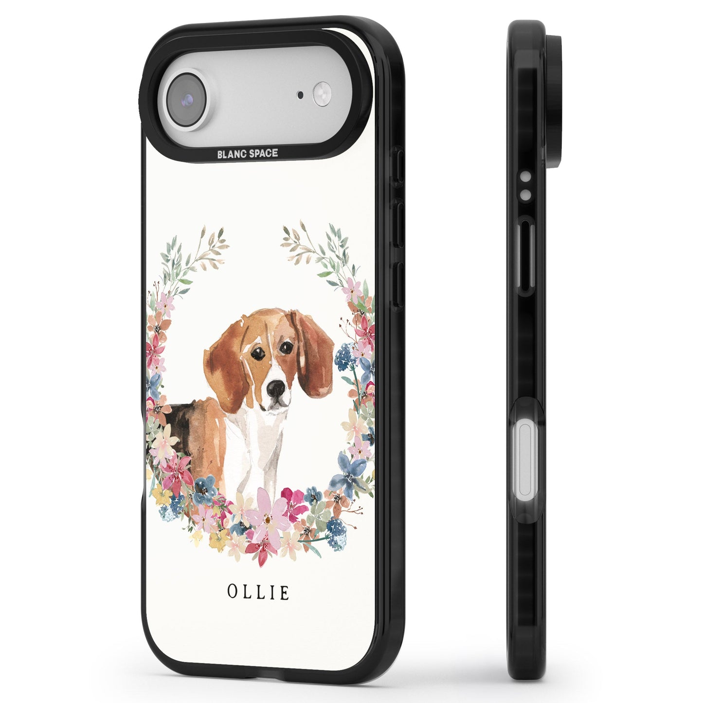 Personalised Beagle Floral Portrait