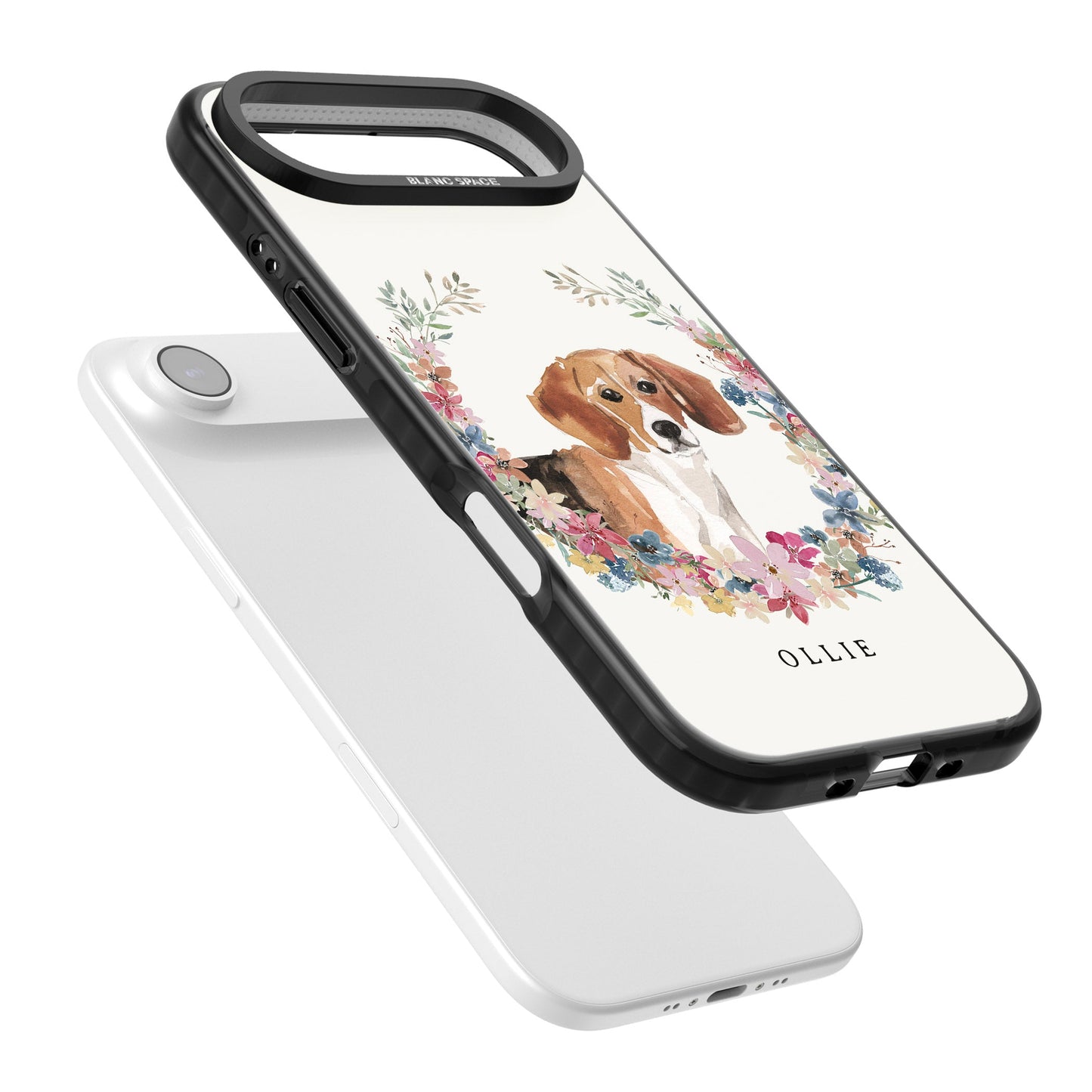 Personalised Beagle Floral Portrait