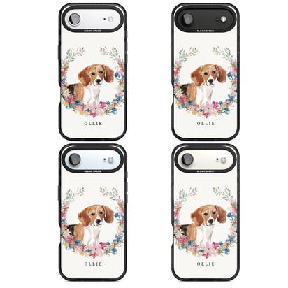 Personalised Beagle Floral Portrait