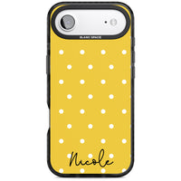 Personalised Yellow Polka Dot