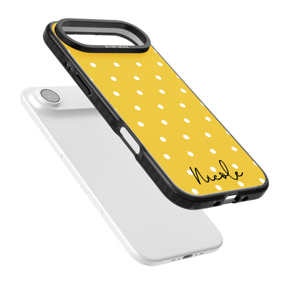 Personalised Yellow Polka Dot