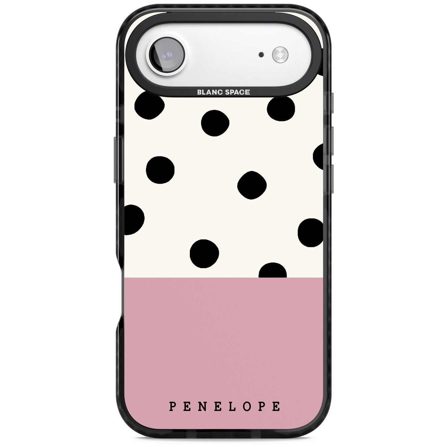 Personalised Pink Border Polka Dot