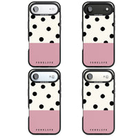 Personalised Pink Border Polka Dot