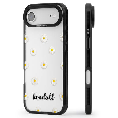 Personalised White Daisies & Cursive