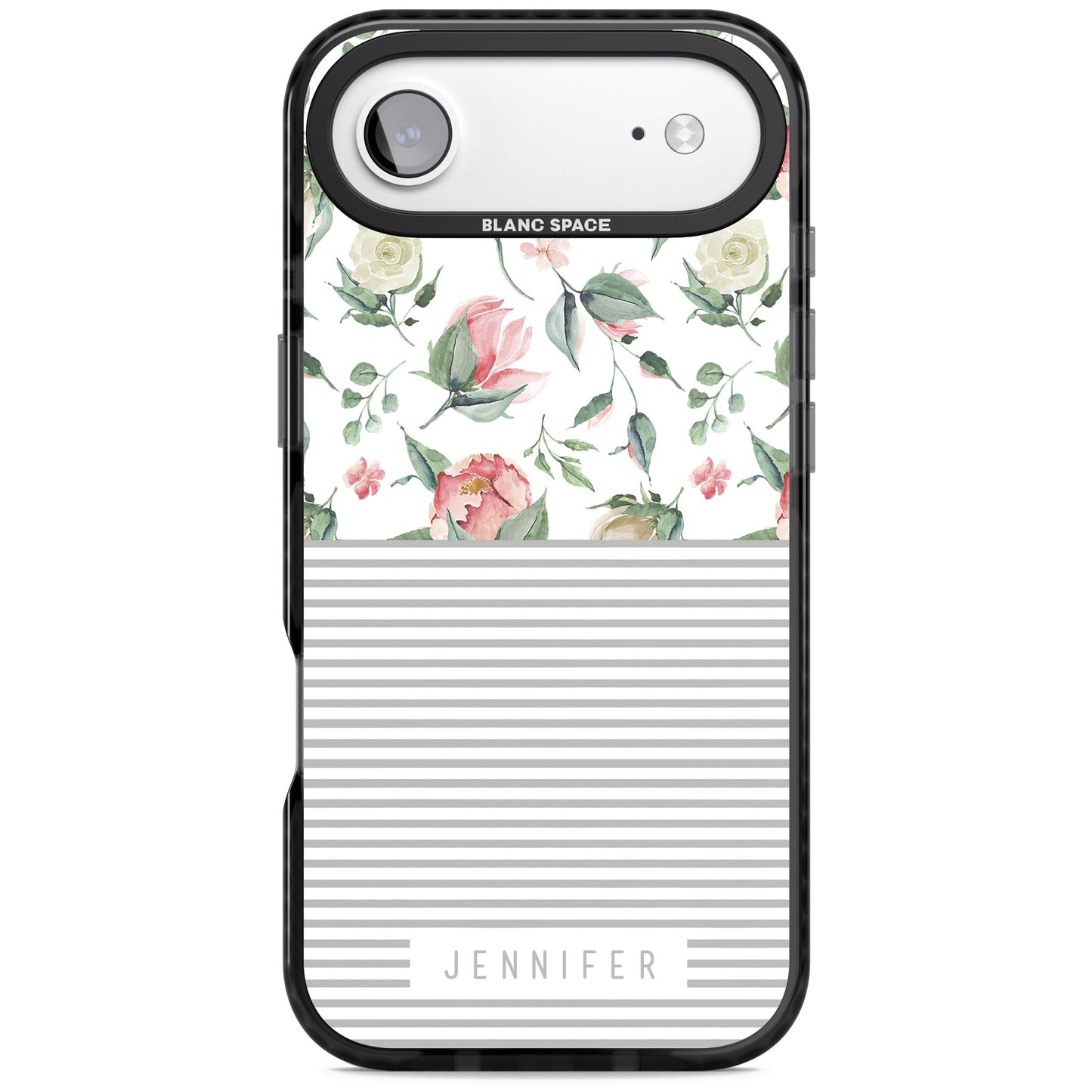 Personalised Light Floral Pattern & Stripes