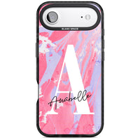 Personalised Pink & Purple Marble