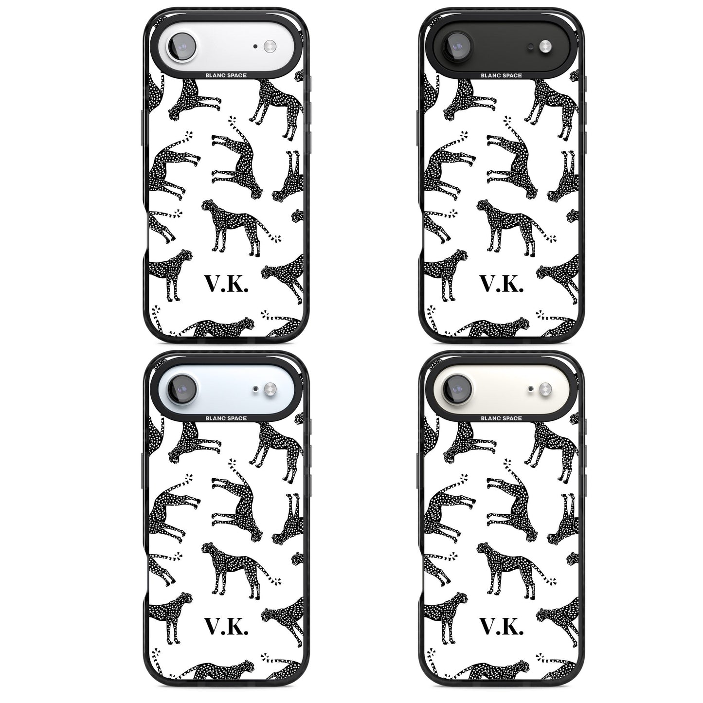 Personalised Black & White Cheetah Pattern