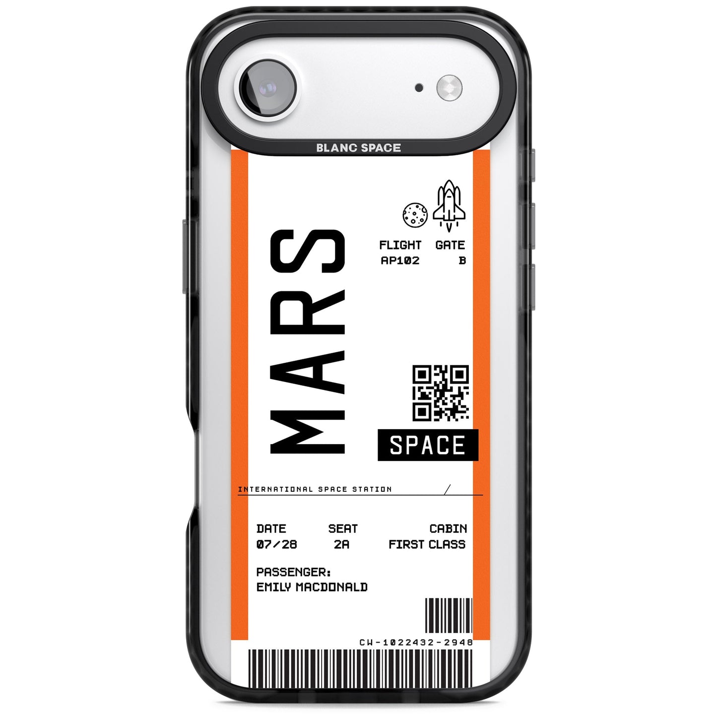 Personalised Mars Travel Ticket
