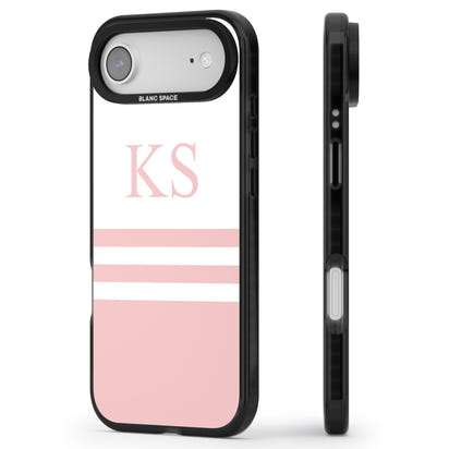Personalised Pink Stripes & Initials