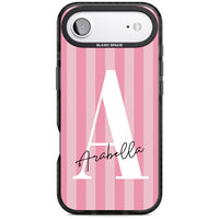 Personalised Pink Stripes Initial