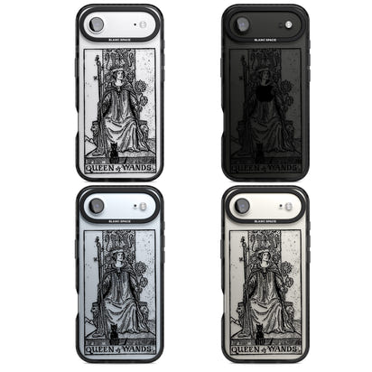 Personalisierte Tarotkarte „Königin der Stäbe“ (transparent)