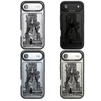 Personalisierte Tarotkarte „Königin der Stäbe“ (transparent)