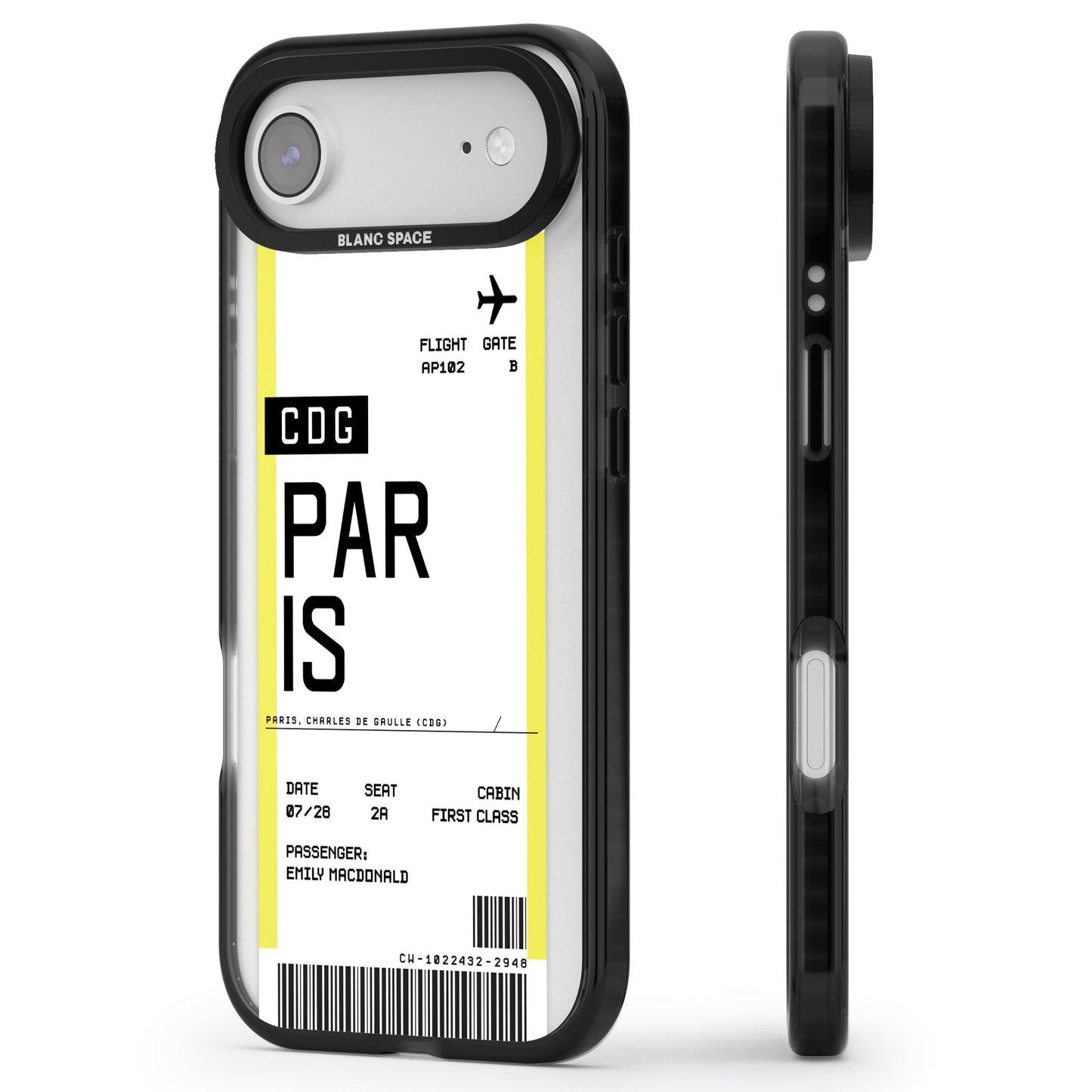 Personalised Paris Boarding Pass