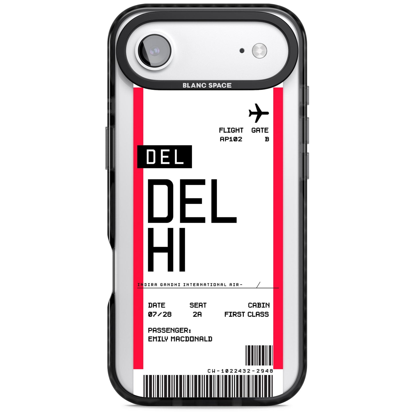Personalised Delhi Boarding Pass