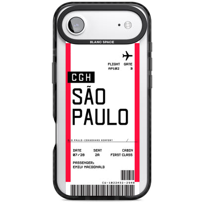 Personalisierte Bordkarte für São Paulo