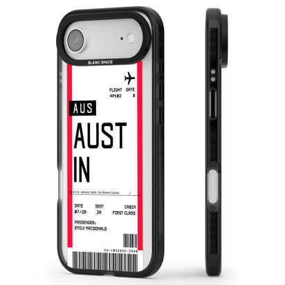 Personalised Austin Boarding Pass