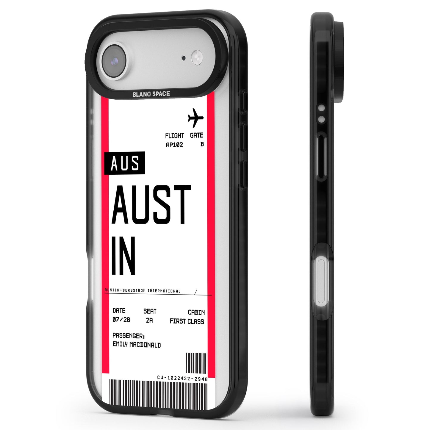 Personalised Austin Boarding Pass