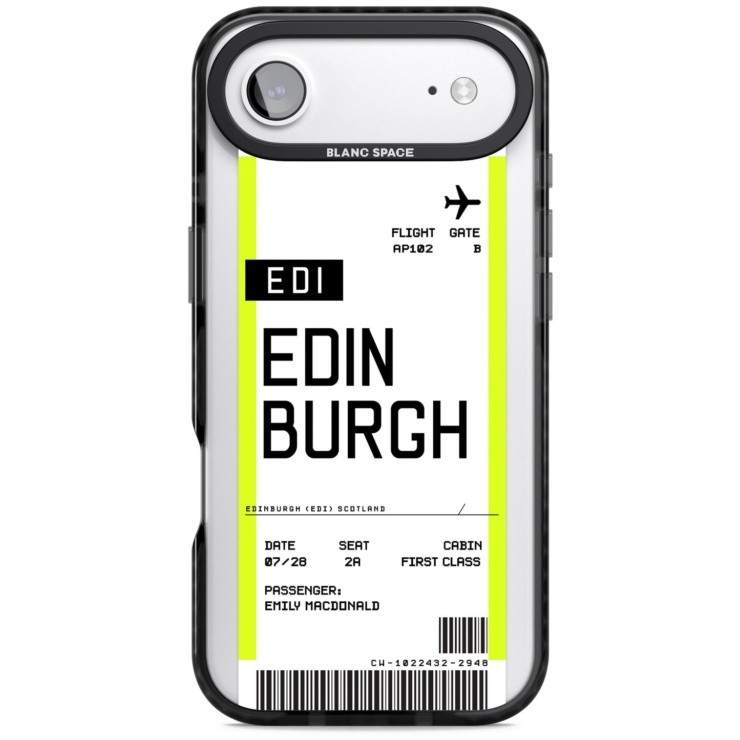 Personalised Edinburgh Boarding Pass