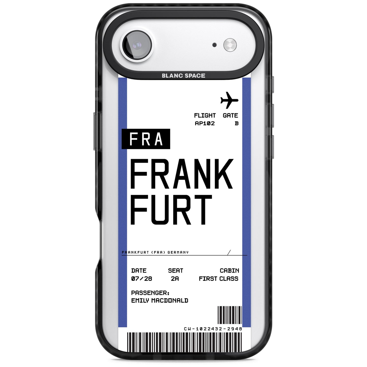 Personalised Frankfurt Boarding Pass