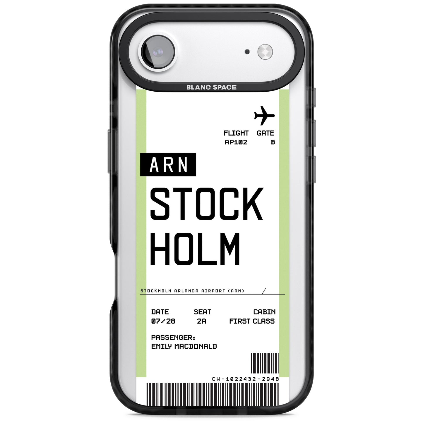 Personalised Stockholm Boarding Pass