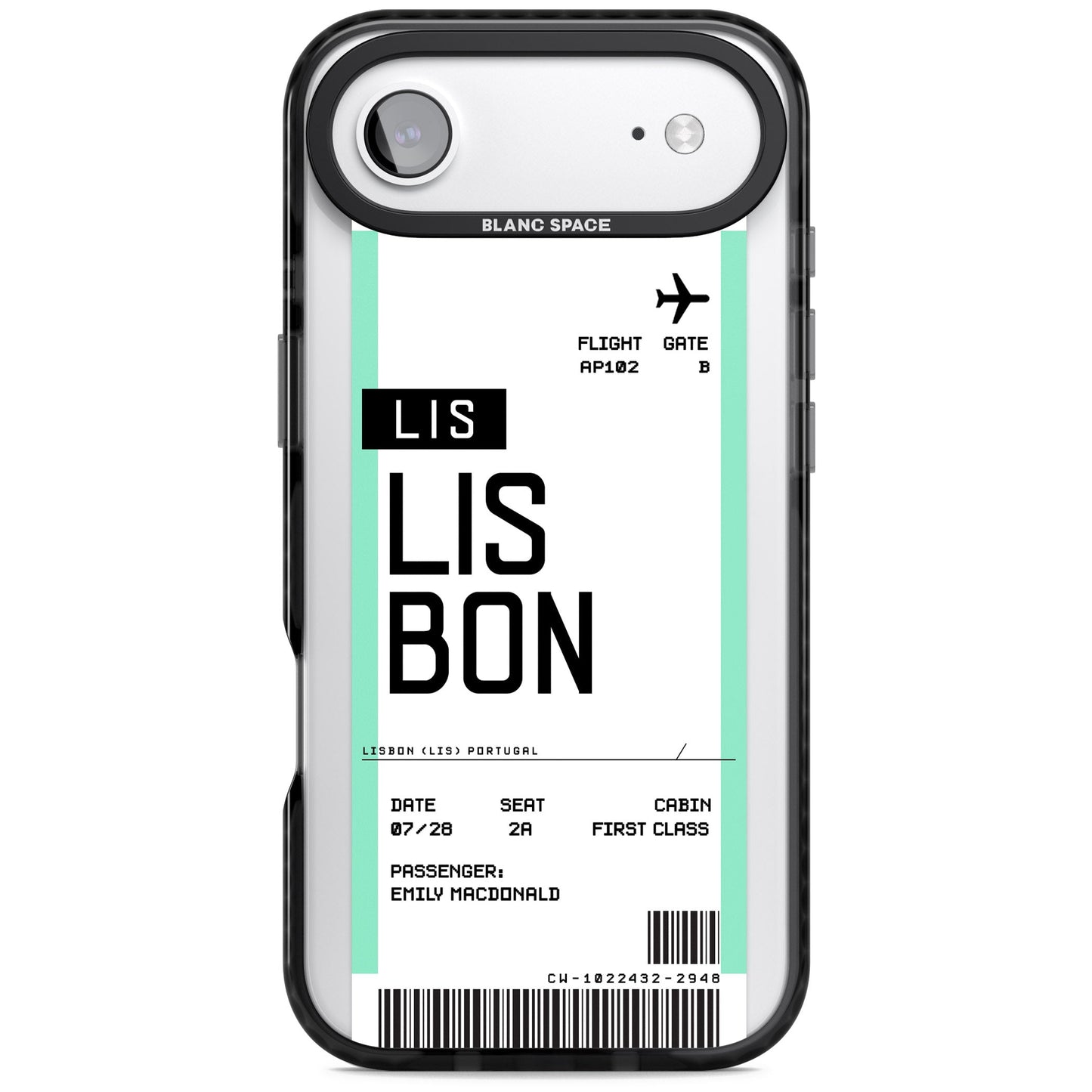 Personalised Lisbon Boarding Pass