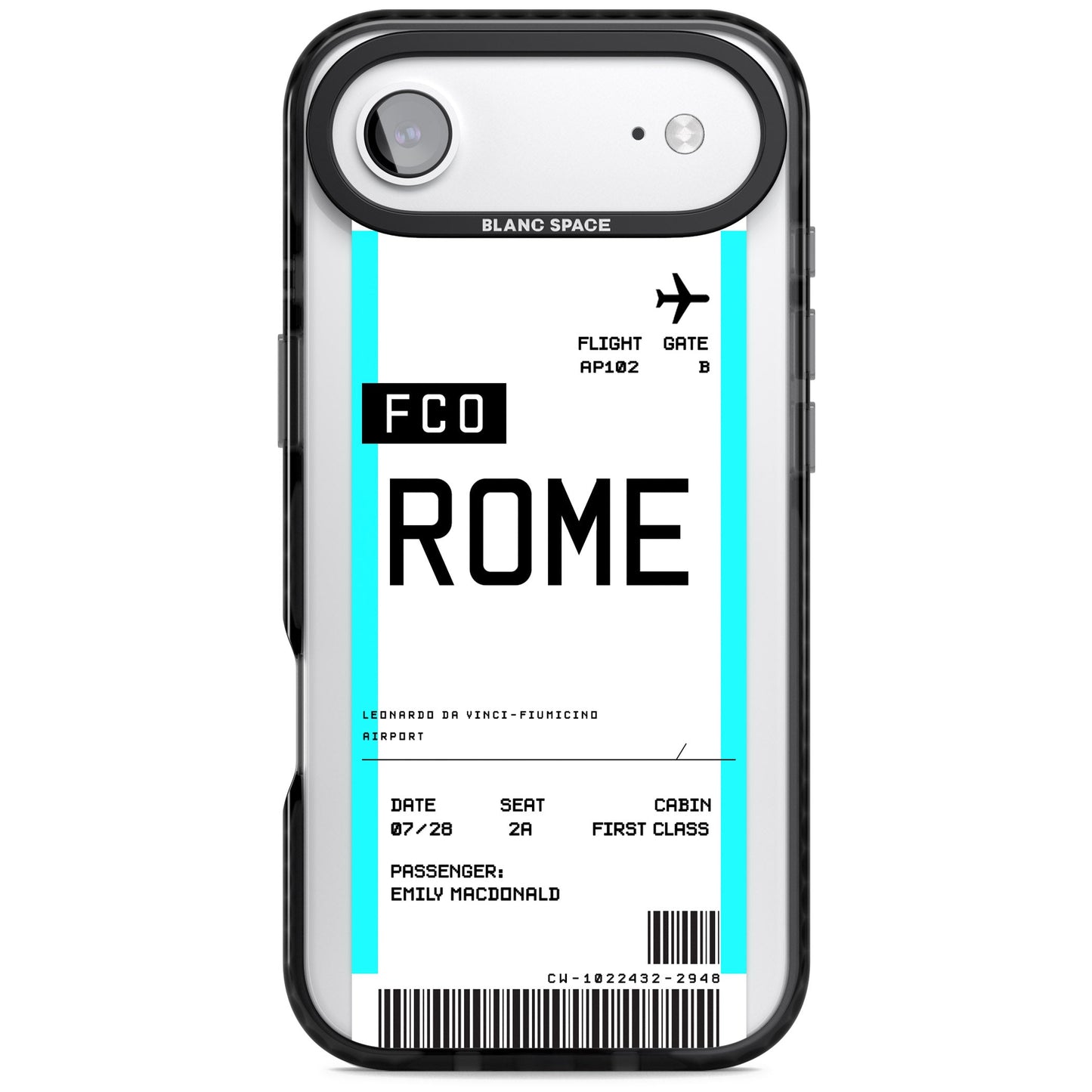Personalised Rome Boarding Pass