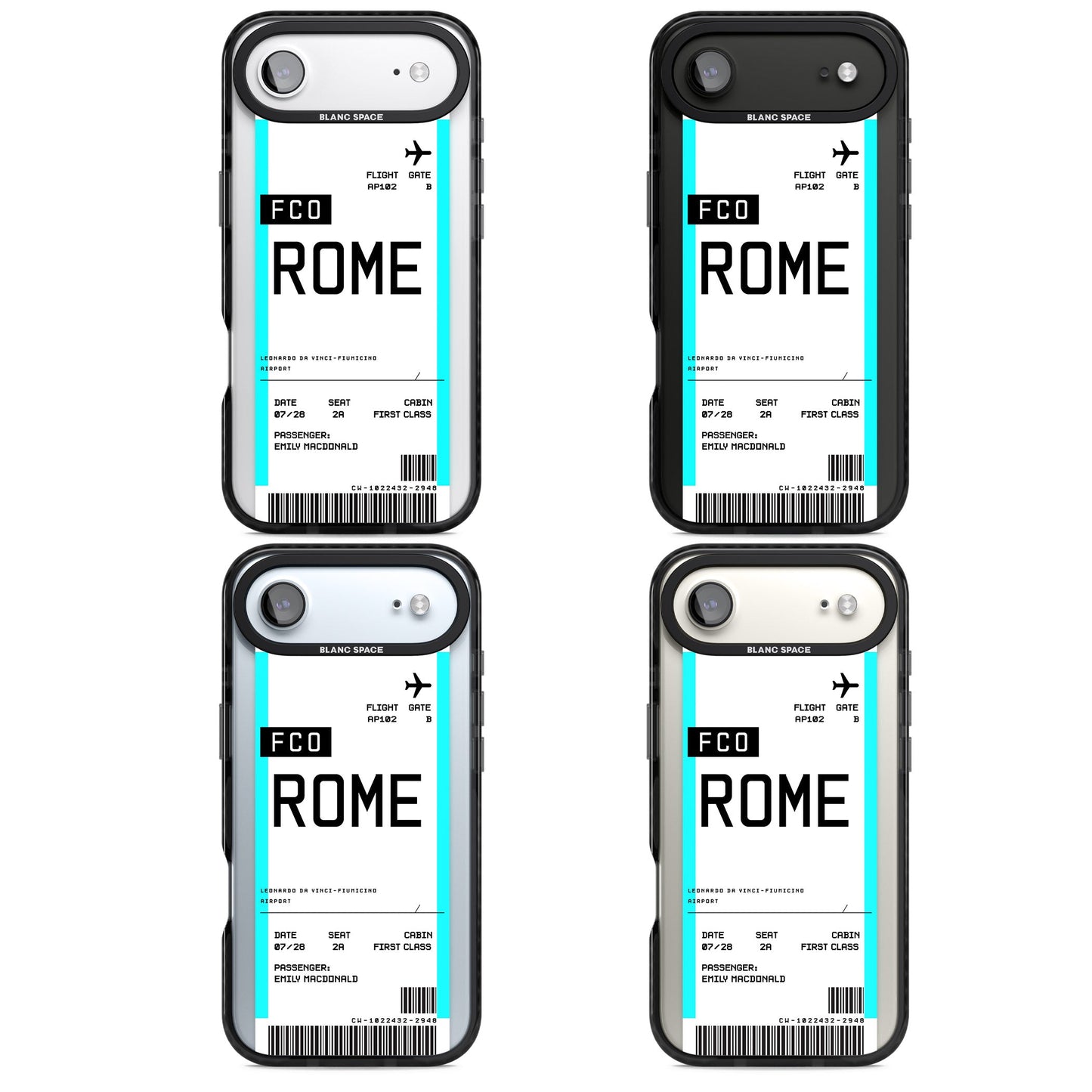 Personalised Rome Boarding Pass