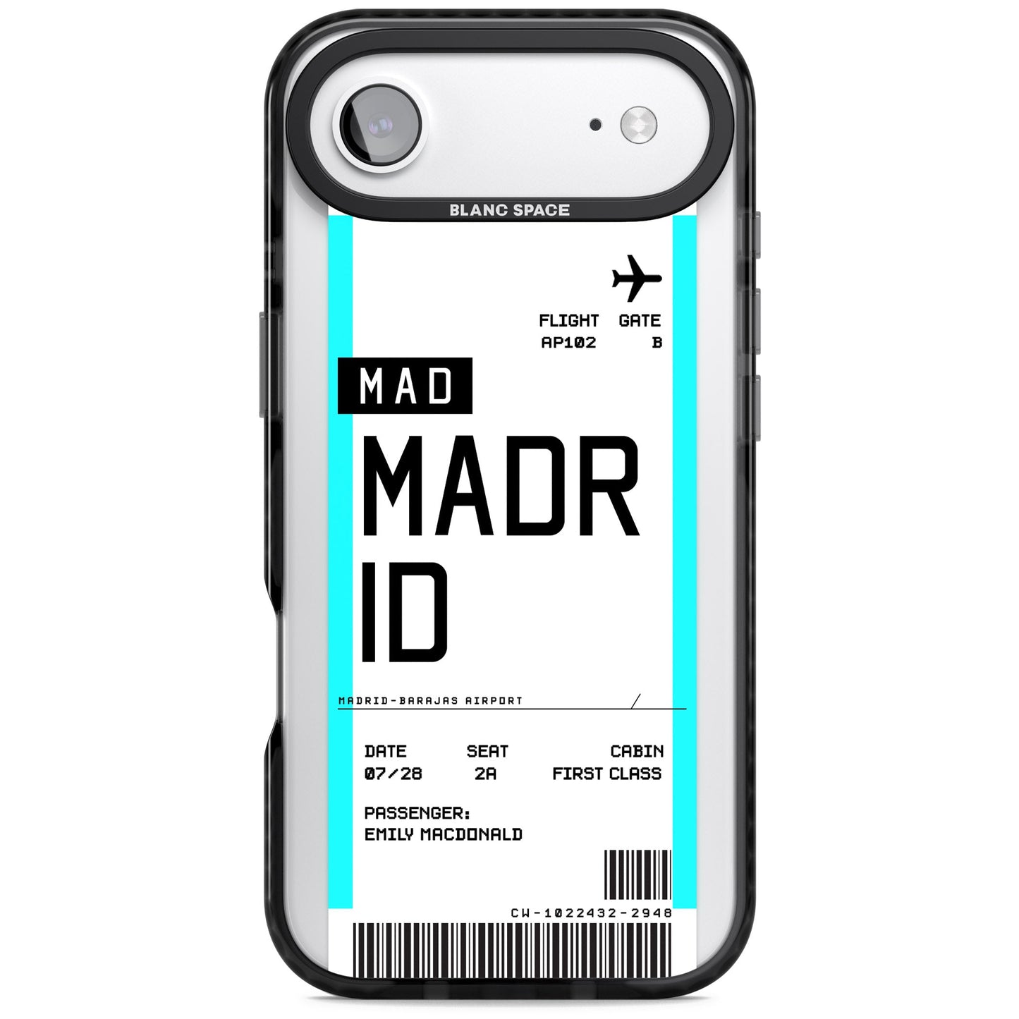 Personalised Madrid Boarding Pass