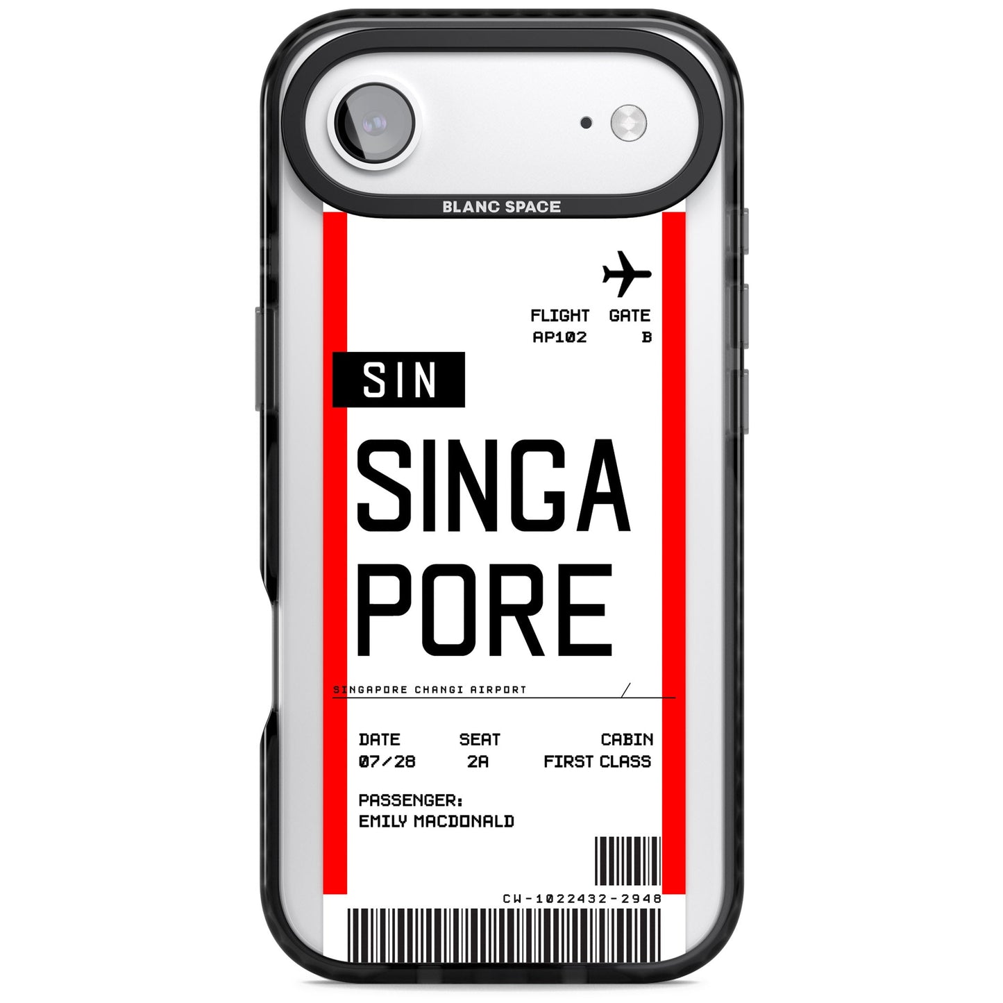 Personalised Singapore Boarding Pass