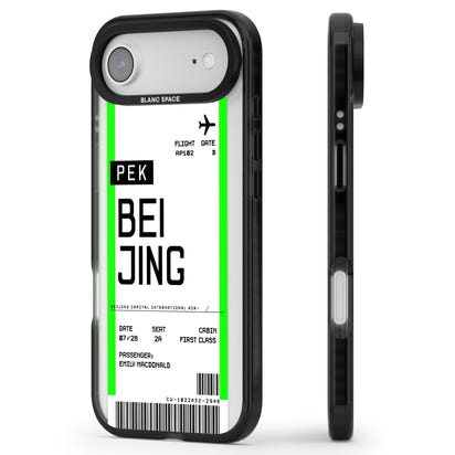 Carte d'embarquement personnalisée pour Pékin