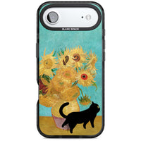 Cat with Van Gogh's Sunflowers