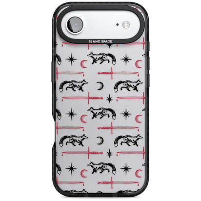 Motif renard et lame