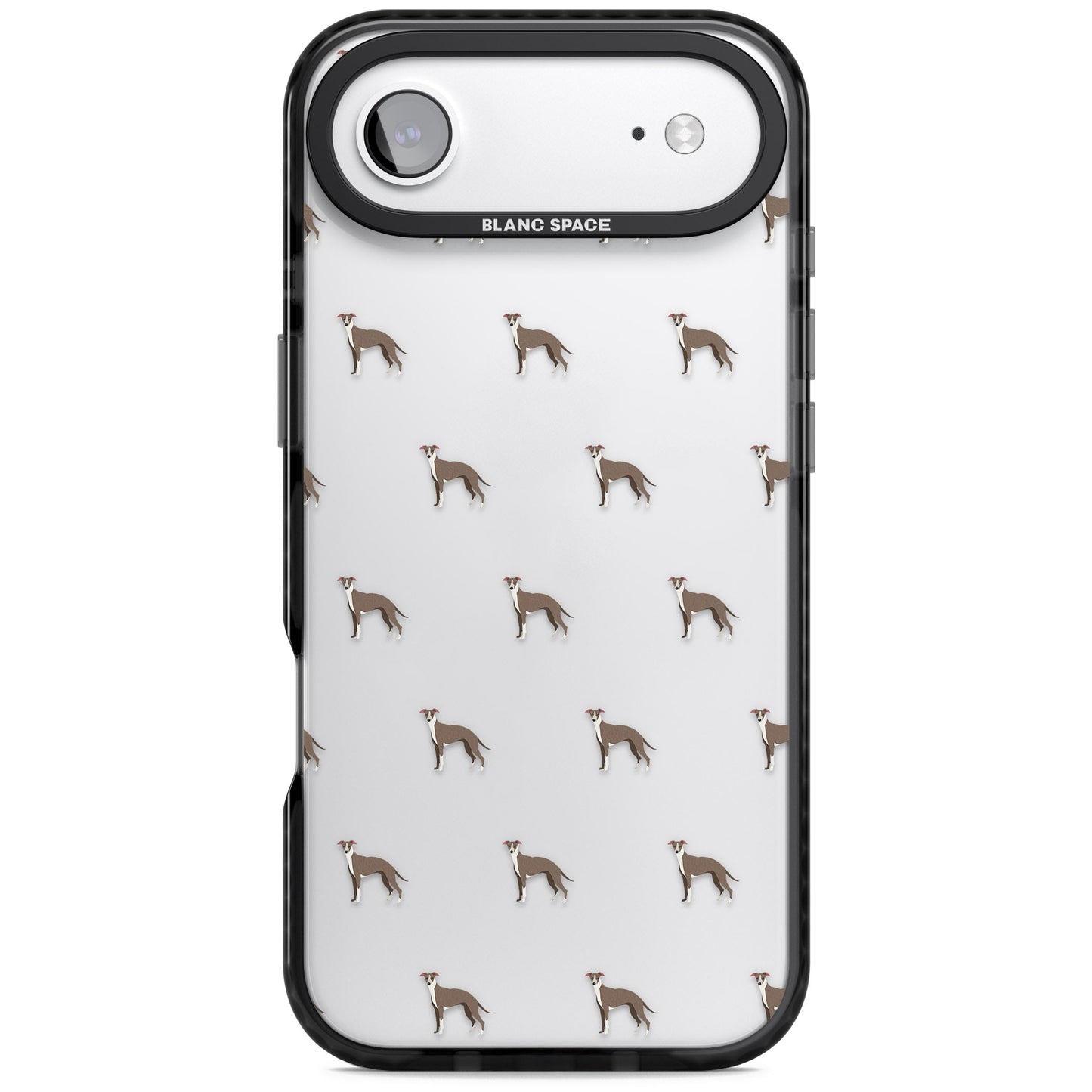 Motif de chien whippet transparent