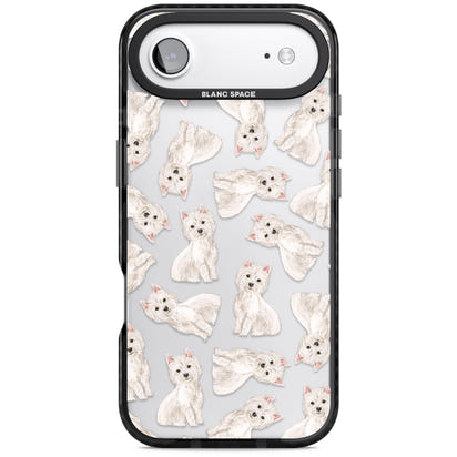 Motif de chien Westie
