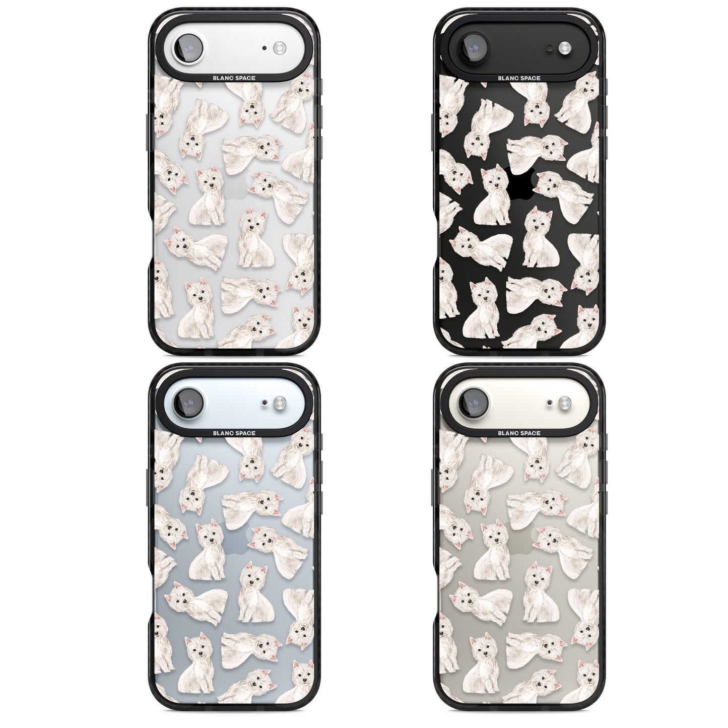 Motif de chien Westie