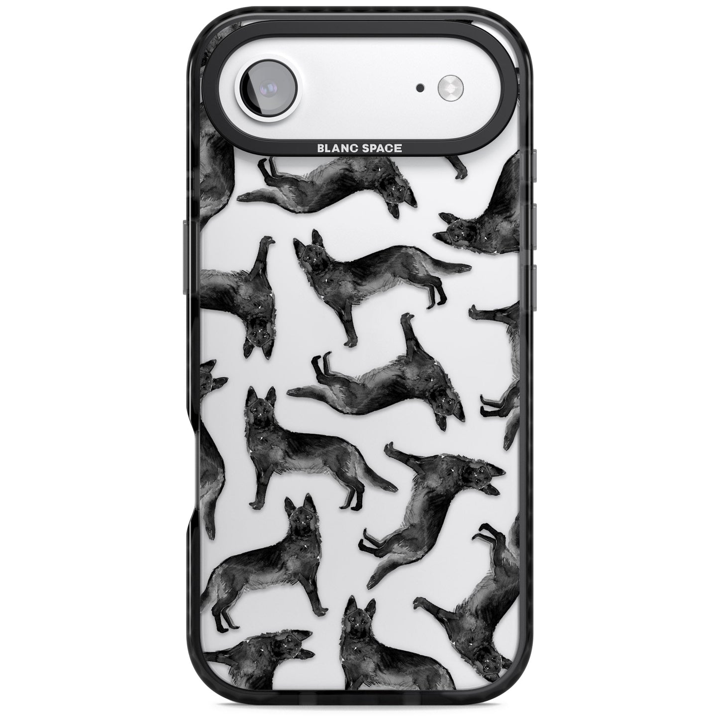 German Shepherd Pattern Black