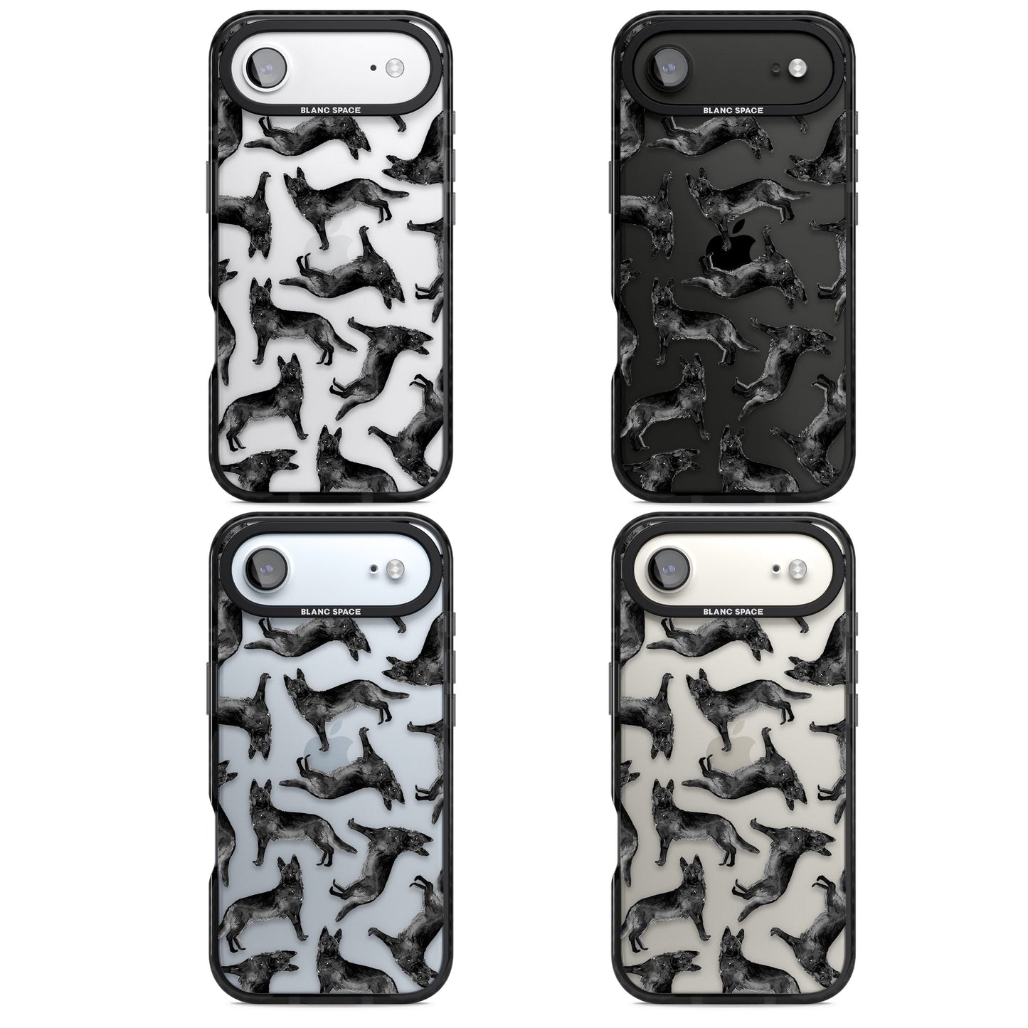 German Shepherd Pattern Black