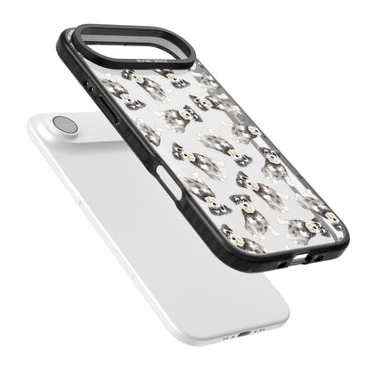 Aquarellzeichnung eines Zwergschnauzers