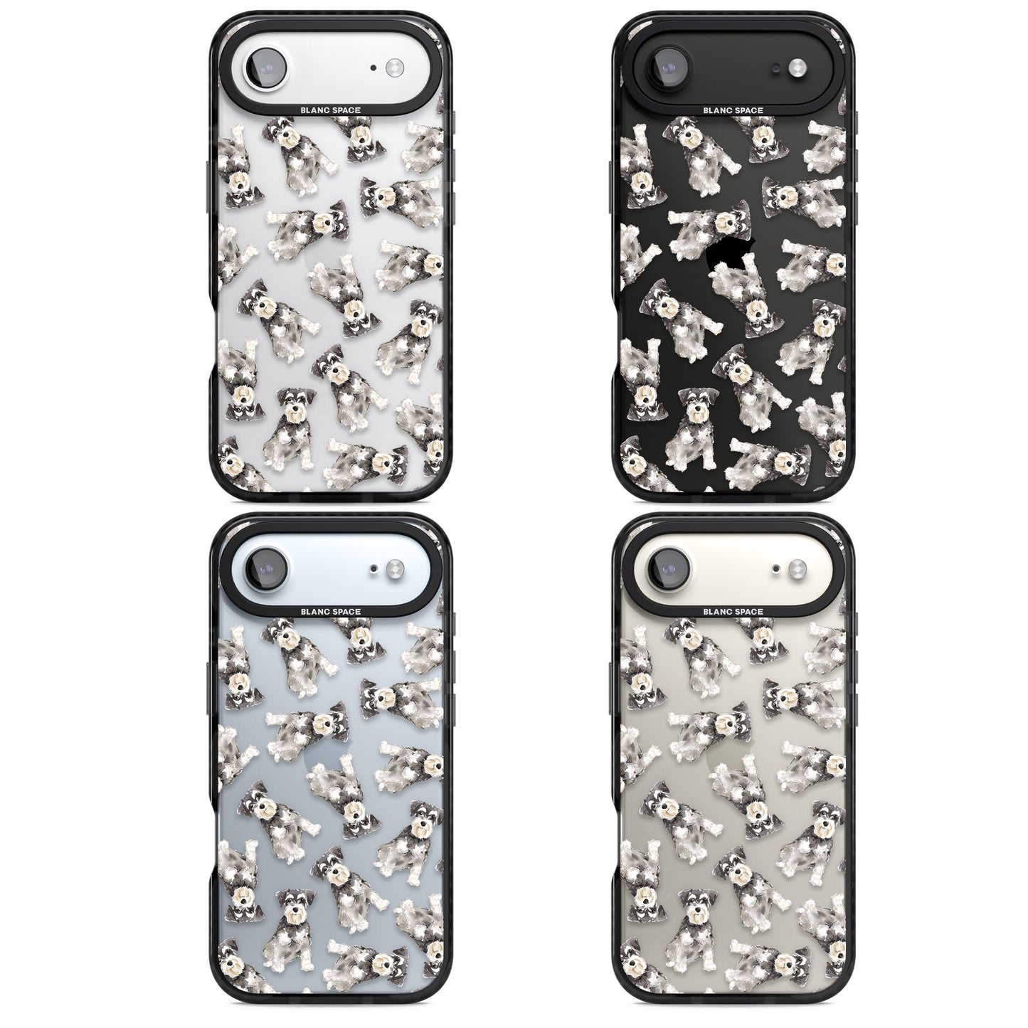 Aquarellzeichnung eines Zwergschnauzers