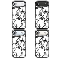 Art abstrait en noir et blanc