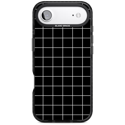 Minimalist Grid Pattern Black